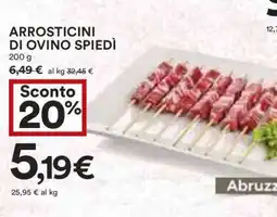 Coop ARROSTICINI DI OVINO SPIEDÌ offerta