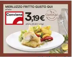 Coop Merluzzo Fritto Gusto Qui offerta