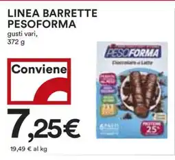 Coop LINEA BARRETTE PESOFORMA offerta