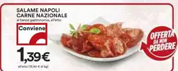 Coop SALAME NAPOLI CARNE NAZIONALE offerta