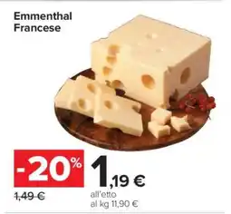 Carrefour Emmenthal Francese offerta