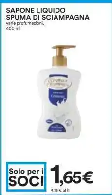 Coop SAPONE LIQUIDO SPUMA DI SCIAMPAGNA offerta
