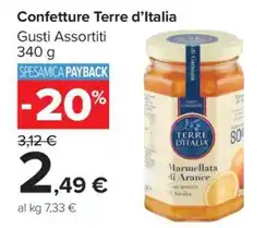 Carrefour Confetture Terre d’Italia offerta