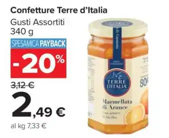 Carrefour Confetture Terre d’Italia offerta