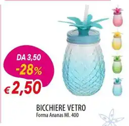Famila BICCHIERE VETRO offerta