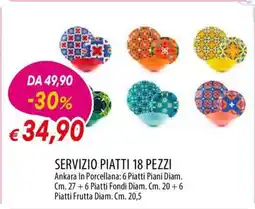 Famila Servizio piatti, 18 pezzi offerta