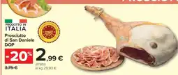 Carrefour Prosciutto di San Daniele DOP offerta