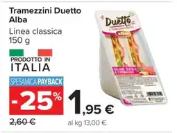 Carrefour Tramezzini Duetto Alba offerta