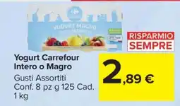 Carrefour Yogurt Carrefour Intero o Magro offerta