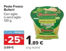 Carrefour Pesto Fresco Buitoni offerta