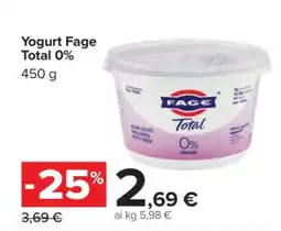 Carrefour Yogurt Fage Total 0% offerta