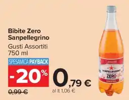Carrefour Bibite Zero Sanpellegrino offerta