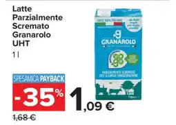 Carrefour Latte Parzialmente Scremato Granarolo UHT offerta