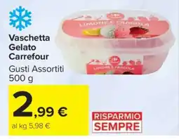 Carrefour Vaschetta Gelato Carrefour offerta