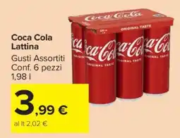 Carrefour Coca Cola Lattina offerta