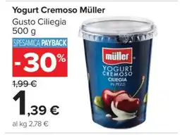 Carrefour Yogurt Cremoso Müller offerta
