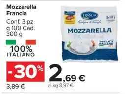 Carrefour Mozzarella Francia offerta