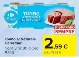 Carrefour Tonno al Naturale Carrefour offerta