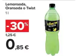 Carrefour Lemonsoda, Oransoda o Twist offerta