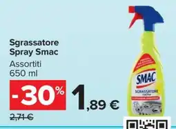 Carrefour Sgrassatore Spray Smac offerta