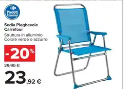 Carrefour Sedia Pieghevole Carrefour offerta