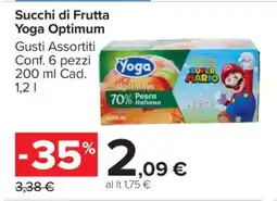 Carrefour Succhi di Frutta Yoga Optimum offerta