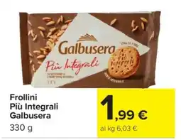 Carrefour Frollini Più Integrali Galbusera offerta