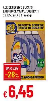 Famila ACE DETERSIVO BUCATO LIQUIDO CLASSICO/COLORATI offerta