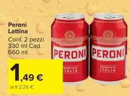 Carrefour Peroni Lattina offerta