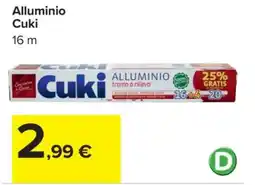 Carrefour ALLUMINIO CUKI offerta