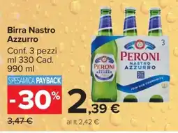 Carrefour Birra NASTRO AZZURRO offerta