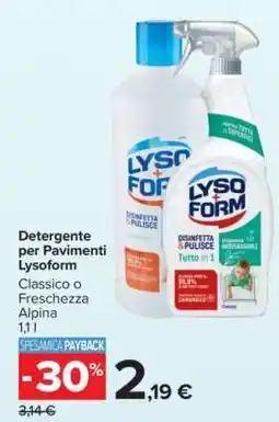 Carrefour Detergente per Pavimenti Lysoform offerta