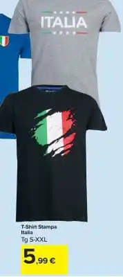Carrefour T-Shirt Stampa Italia offerta