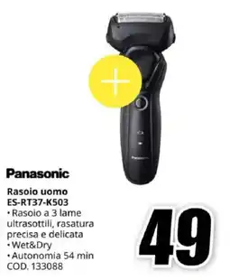 MediaWorld Panasonic Rasoio uomo ES-RT37-K503 offerta