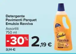 Carrefour Detergente Pavimenti Parquet Emulsio Ravviva offerta