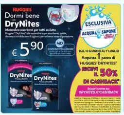 Acqua & Sapone Huggies Drynites offerta