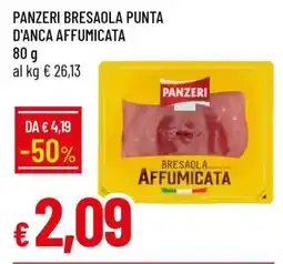 Famila PANZERI BRESAOLA PUNTA D'ANCA AFFUMICATA offerta