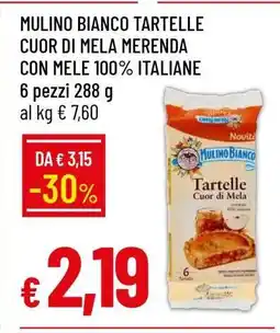 Famila MULINO BIANCO TARTELLE CUOR DI MELA MERENDA CON MELE 100% ITALIANE offerta