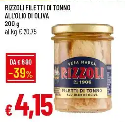 Famila RIZZOLI FILETTI DI TONNO ALL'OLIO DI OLIVA offerta