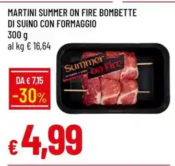 Famila MARTINI SUMMER ON FIRE BOMBETTE DI SUINO CON FORMAGGIO offerta