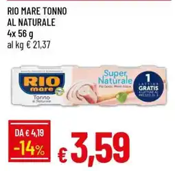 Famila Rio Mare Tonno al naturale offerta