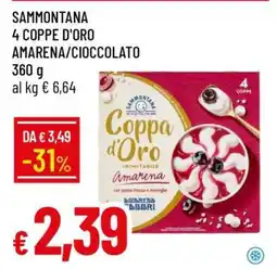 Famila SAMMONTANA 4 COPPE D'ORO AMARENA/CIOCCOLATO offerta