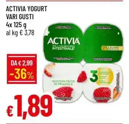 Famila ACTIVIA YOGURT VARI GUSTI offerta