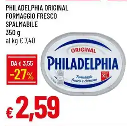 Famila PHILADELPHIA ORIGINAL FORMAGGIO FRESCO SPALMABILE offerta