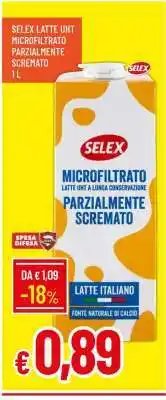 Famila Selex Latte UHT Microfiltrato Parzialmente Scremato 1L offerta