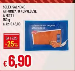 Famila SELEX SALMONE AFFUMICATO NORVEGESE A FETTE offerta
