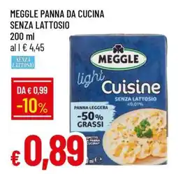 Famila MEGGLE PANNA DA CUCINA SENZA LATTOSIO offerta