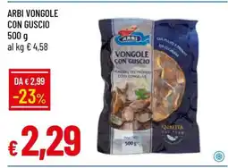 Famila ARBI VONGOLE CON GUSCIO offerta