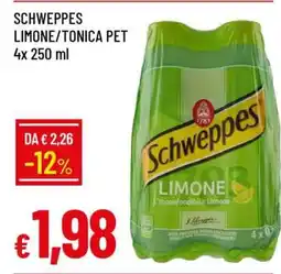 Famila SCHWEPPES LIMONE/TONICA PET offerta