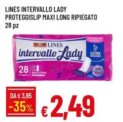 Famila LINES INTERVALLO LADY PROTEGGISLIP MAXI LONG RIPIEGATO offerta
